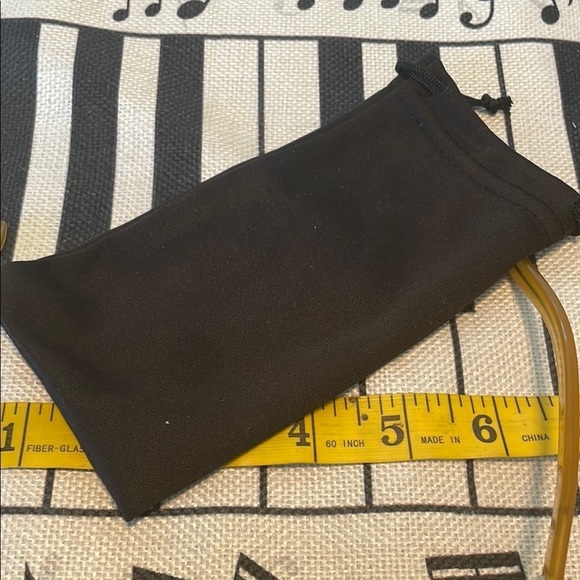 Valentino Gold and Black Sunglasses with Reflective Lenses Vintage Glass Pouch main image 12